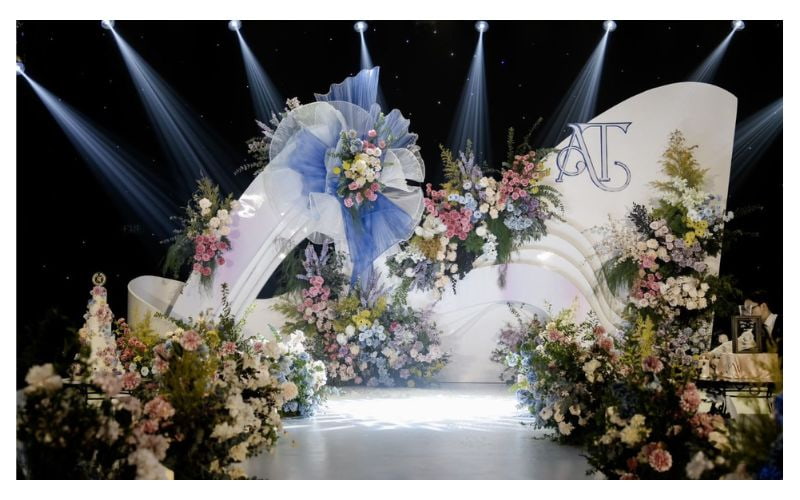 Background cưới dạng mô hình 3D